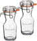 Emilja Lock Eat - Glasflasche 250ml mit Bügelschluss - Smoothieflasche - 2 Stück - abnehmbarer Deckel