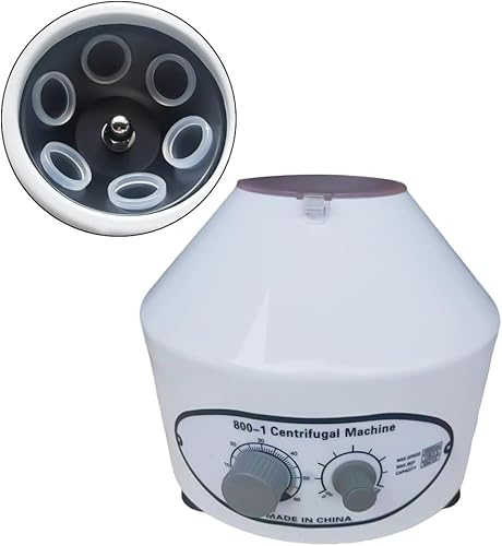 MEHOOSPVN Centrifugeuse de laboratoire centrifugeuse de table 20 ml x 6 tubes, petite centrifugeuse électrique de table pour la recherche scientifique dans les écoles de laboratoire 4000 tr/min