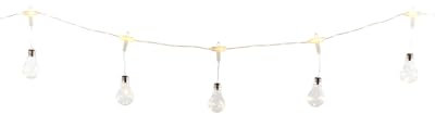 WeRChristmas Set of 10 Copper Wire Light Bulbs