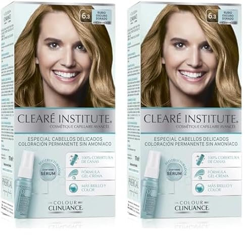 Colour Clinuance | 6.3 Goldenes Dunkelblond | Haarfärbemittel für empfindliches Haar Dauerhafte Färbung ohne Ammoniak | Mehr Glanz Intensive Farbe 100% ige Deckung | Dermatologisch getestet