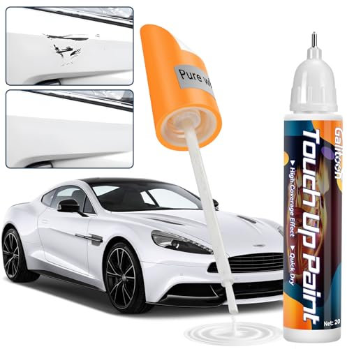 Galitoon Multi Surface Touch Rimuovi graffi auto, penna ritocco carrozzeria, Ritocco vernice Due in uno, Soluzione veloce e facile per riparare piccoli graffi automobilistici (Bianco)
