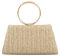 Ynport Crefreak Bolso de paja para Mujer Bolso de Noche Bolsos de Mano Pulsera Moda Verano Playa Tote Bolso de Hombro de paja Bolso Bandolera con asa Superior,Caqui