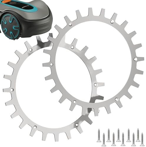 Spikes für Gardena Sileno minimo 250 und 500 Edelstahl - Gesenkte Schraubenlöcher-Entgratet- 12x Edelstahl Schrauben