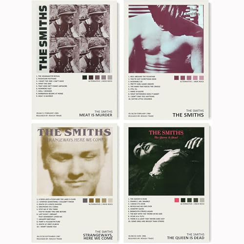 generisch The Smiths Music Album Cover Leinwand Poster (Set of 4) Unframed 8inx12in(20x30cm)