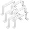 Tofficu 1 Juego Posicionador de aleación de aluminio extensión de canalón extensión de bajante de aluminio correas de bajante extensor de bajante soportes de bajada de canalones blanco