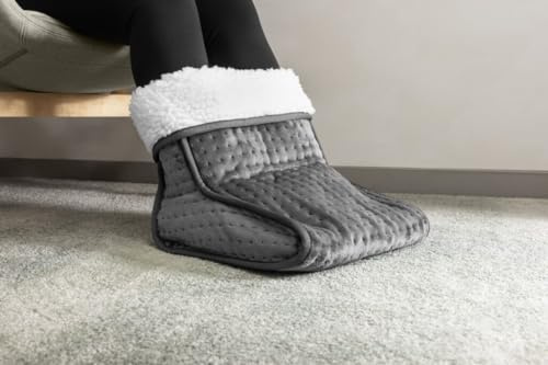 PIFCO Heated Foot Warmer 4 Heat Settings Auto Shut-Off Grey