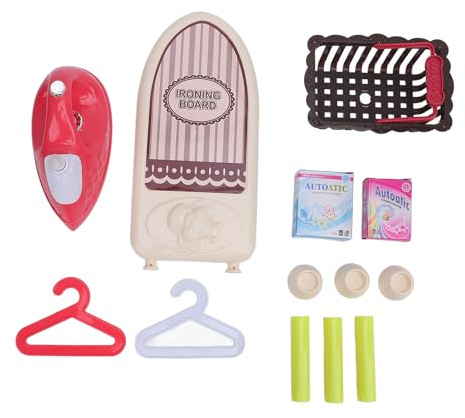 Ainoli – Ensemble de Planche à Repasser, Jouet de Simulation alimenté par Batterie, Ensemble de Jeu de blanchisserie, Jouets de Jeu de rôle pour garçons et Filles