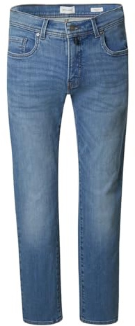 Pierre Cardin Herren Jeans Lyon | Männer Hose | Tapered Fit | Blue Stonewash Washed