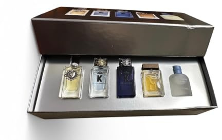 Dolce & G Mini Kollektion für Männer – Geschenkset Mini Reise Parfüm 5 Stück, Devotion, K Pour Home Gabbana, The One EDP, Light Blue EDT Spray D & G