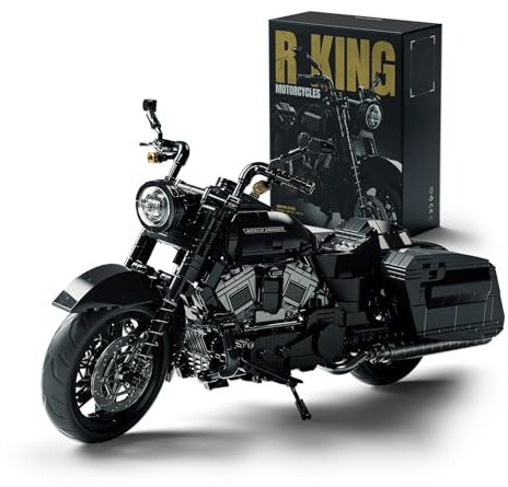 Nifeliz Kit de Construcción de Moto Cruiser para Adultos, Maqueta de Motocicleta con Detalles Realistas, Regalo Coleccionable para Amantes de las Motos (1.339 Piezas, NF10356)