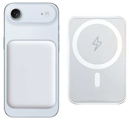 For Magsafe Power Bank, Wireless Portable Charger, 5000mAh Magnetic Wireless Power Bank Fast Charging with USB C in&Out Battery Pack, Portable Phone Charger For iPhone 17/16/15/14/13/12 Pro Max