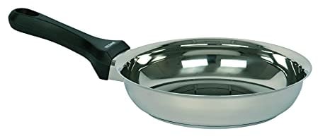 Kelomat, 1816-351, Bratpfanne GRILLMEISTER, rund, Durchmesser 28 cm, Schmorpfanne, Edelstahl, Deckel OPTIONAL erhältlich