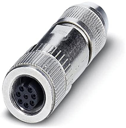 PHOENIX CONTACT SACC-M12FS-8Q SH Datensteckverbinder, 8-Polig, Buchse Gerade M12, A Kodierung, 4mm-8mm Kabelaußendurchmesser