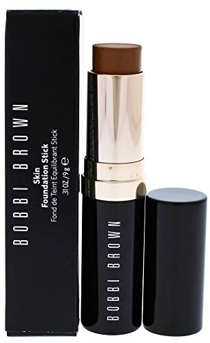 Bobbi Brown Skin Foundation Stick | Portable & Creamy with Medium-to-Full Coverage for Even-Toned Skin, 0.31 Ounce, Golden Almond W-088