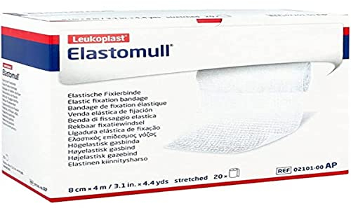 Elastomull Venda Gasa 8 cm x 400 cm U 2101, Weiß, 20 stück