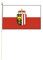 Stockflagge/Stockfahne OBERÖSTERREICH mit Wappen Flagge/Fahne ca. 30 x 45 cm mit ca. 60cm Stab/Stock