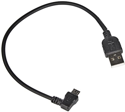 System-S Câble Micro USB coudé - Câble de données et câble de Charge - Coudé à 90° - 20 cm