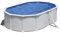 Gre KITPROV513 - Piscina (Piscina con Anillo Hinchable, Ovalado, 14550 L, Color Blanco, Acero, Acero)
