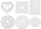 BENECREAT 6 Sets Stanzformen Cut Metall Scrapbooking Schablonen Nesting Sterben fur DIY-Pragung Fotoalbum Dekorative DIY Papierkarten Machen - Runde, Quadrat, Rechteck, Herz, Blume