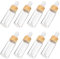SOLUSTRE 15Ml Matt Klar Glas Dropper Flaschen Ätherisches Öl Flaschen Mit Pipette Und Bambus Deckel Parfüm Probe Fläschchen Essenz Flüssigkeit Kosmetische Behälter