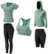 JULY'S SONG Yoga Kleidung Anzug 5er-Set Trainingsanzug Laufbekleidung Gym Fitness Kleidung