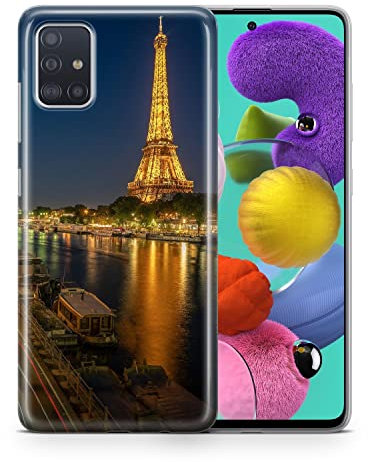 König Design Coque de protection arrière en silicone pour téléphone portable Huawei Mate 20 Lite, anti-chute, motif Tour Eiffel