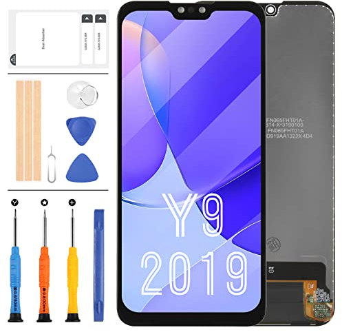 LADYSON Screen Replacement For Huawei Y9 2019 / Enjoy 9 Plus JKM-LX1 JKM-LX2 JKM-LX3 LCD Display Touch Panel Digitizer Glass Full Assembly Kit with Tools