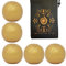 Cascade Juggling Lot de 5 balles de jonglage Pro Cascade Classic - 115 g - Balles de jonglage Thud et sac - Lot de 5 balles de jonglage (dorées)
