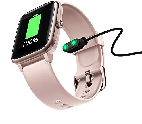 onetuo Compatible with fitpolo Smart Watch Charger, Magnetic USB Charging Cable Replacement Charger Cable Compatible with fitpolo, fitpolo IP68 Fitness Tracker Smart Watch (Black)