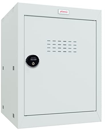 Phoenix Safe Company - CL Series - Cube Lockers - Light Grey Size 2 Cube Locker With Combination Lock - 520 x 400 x 400mm - CL0544GGC