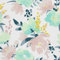 HEKO PANELS Stoff Oxford Wasserdichte Meterware Canvas-Stoff Polyester Stoff Zum Nähen Nähstoffe Möbelstoffe Dekostoffe Wasserabweisend Blickdicht Blumen Wasserfarbe 1 Meter 155 x 100 cm, DX149