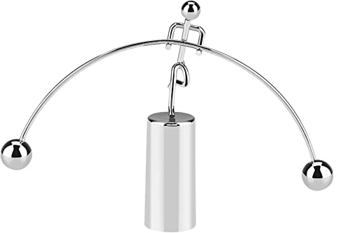 Emoshayoga Pendule De Newton, Balle d'équilibre de Berceau de Mini Newton Physique Jouets Gadgets Balance Ball Bureau Décompression Petits Ornements pour Enfant Décor Cadeau Jeux éducatifs