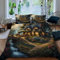 Ruiqieor Bettwäsche 200x200cm,Wald-Schloss Motiv Bettwäsche Set 3teilig,1 Bettbezug+2 Kissenbezug 80x80 cm,3D Tier gedruckte Junge Mädchen Bettwäsche（#4）