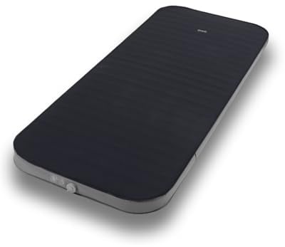 qeedo Cloudmat Single, Luftmatratze für 1 Person (200 x 77 x 7,5 cm) selbstaufblasend, bis 120kg belastbar, Verstellbarer Härtgrad (PU-Schaum-Füllung), weiche Soft Touch Oberfläche