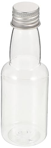 COLLBATH 50pcs Mini Empty Reusable Drink Bottle Drink Containers 150 Bottle with Screw Lid Beverage Empty Seasoning Bottle Vial Alcohol Multifunctional Juice Bottle