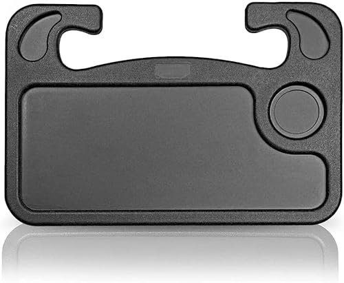 Car Vehicle Steering Wheel Food Eating Drink Coffee Tray Holder Laptop Computer Tablet iPad Dining Reading Working Travel Camping Gadget Christmas and Birthday Present Travel Holiday 2 in 1