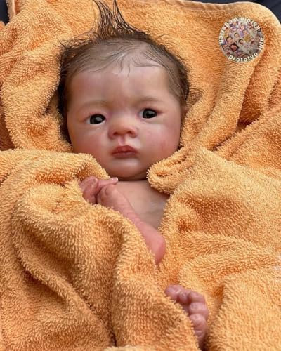 Enjoy with Love Neue 19inch Unfinished Unpainted Reborn Puppe Kit Jule DIY Puppenteile mit Stoffkörper und Augen