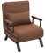 WOLTU Schlafsessel 3 in 1, Schlafsofa mit Bettfunktion, Klappsessel mit Verstellbarer Rückenlehne, abnembarem Kissen, Sofabett Gästebett, Metallrahmen Leinen, 65 x 75 x 78cm, Braun