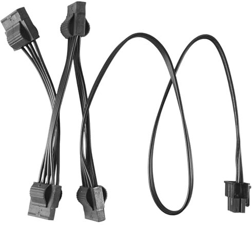 Sirxlevcy Câble de Puissance Modulaire 6Pin à 4 Molex Câble 6Pin à 4 IDE pour RM1000X RM850X RM750X RM650X RM550X Modulaire