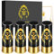Teschio con cappello in plastica, 4 pezzi, con scatola regalo, per uomini e donne, fan gotici, matrimoni, feste, compleanni, Halloween, 12 GA, piccoli bicchieri da liquore, plastica, 45 ml, nero