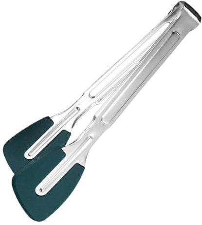 Pince de cuisine avec embouts en silicone, pince à salade en acier inoxydable – Ustensiles de service anti-brûlure, outils de cuisine légers pour fête de mariage traiteur