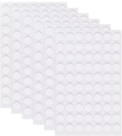 420 Piezas Puntos Adhesivos Doble Cara, Puntos Pegamento Redondos Transparentes, Almohadillas de Pegamento Extraíbles para Decoración Manualidades Colgar Fotos Pósteres, en Oficina Hogar Coche, 20 mm