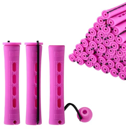 flintronic Perm Rods, 30pcs Cold Wave Hair Perm Rods Hair Rollers, 1.9cm/0.75 inch Hair Rollers for Natural Hair Short Long Hair Styling Tool
