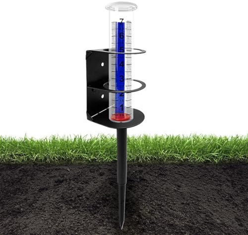 Regenmesser Für Garten Präzises Messinstrument inklusive Metallständer