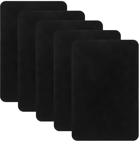 PRETYZOOM Panno Morbido e Portatile 5 in Nero per Pulizia Vinile e CD per di Dischi in Vinile e CD