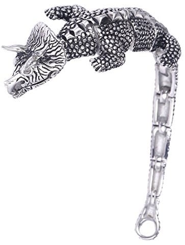 DonDon Herren Drachen Armband aus Edelstahl