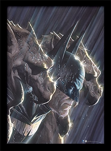 Pyramid International FP10901P-PL DC Comics (Gotham's Protector) gerahmter Druck, 250 GSM Paperwrap MDF, Mehrfarbig, 44 x 33 x 4 cm