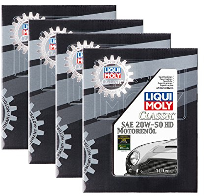 Liqui Moly 4X 1128 Classic Motorenöl SAE 20W-50 HD ab Baujahr 1950 1L