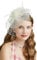 Fascinators Hüte 20er 50er Jahre Hut Pillbox Hut Cocktail Tee Party Kopfbedeckung mit Schleier für Mädchen und Frauen, D-beige, Einheitsgröße