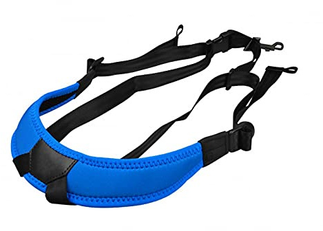 Stagg Junior Saxophone Harness with Soft Shoulder Padding -Adjustable - Blue